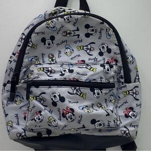Disney Mini Backpack with Mickey and Friends - Gray and Black